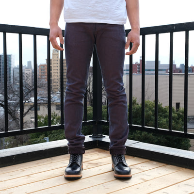 OD+PBJ Indigo x Kakishibu Sashiko Selvedge Pants (Slim Tapered)