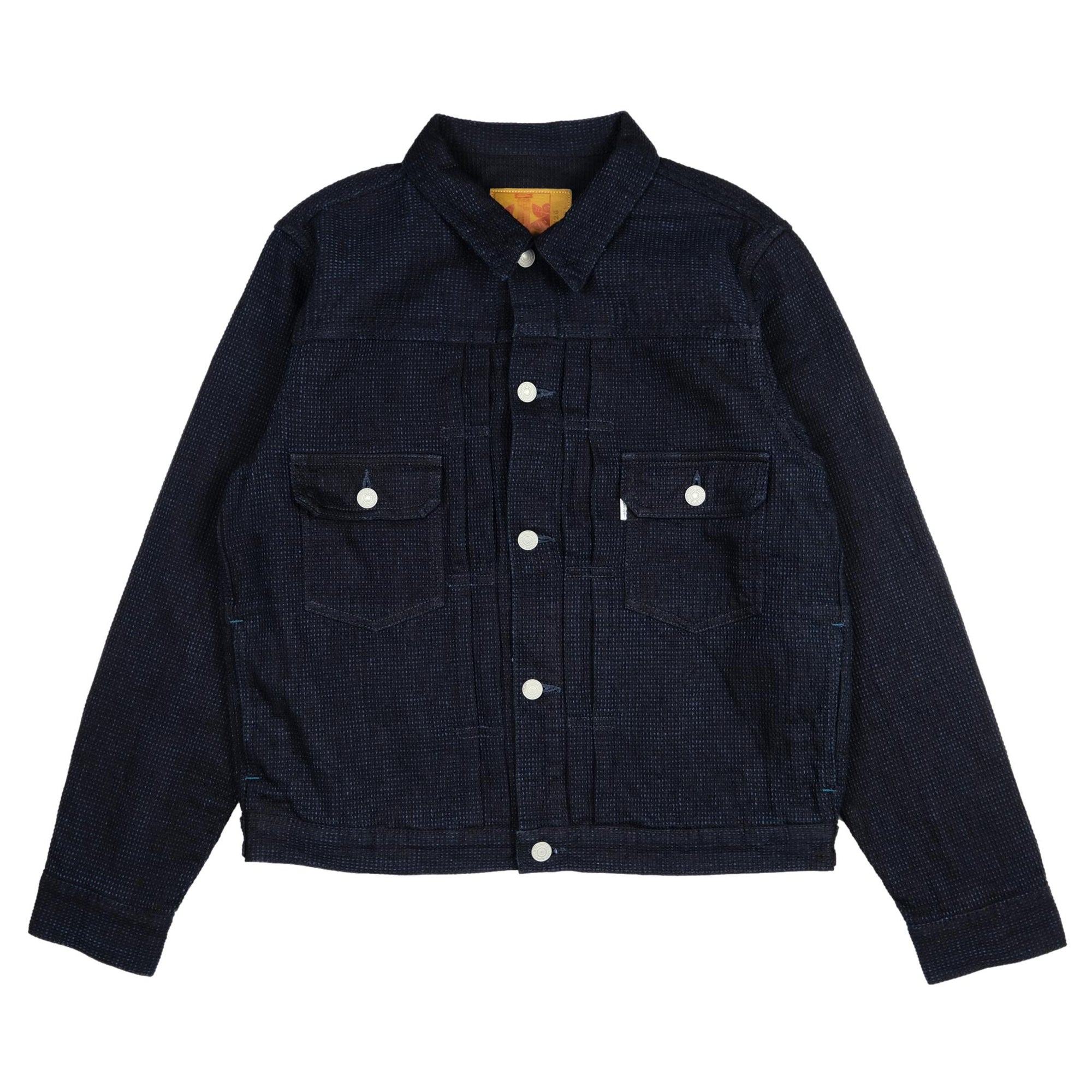 Omoto Denim 12oz. Indigo Cube Sashiko Type 2 Jacket