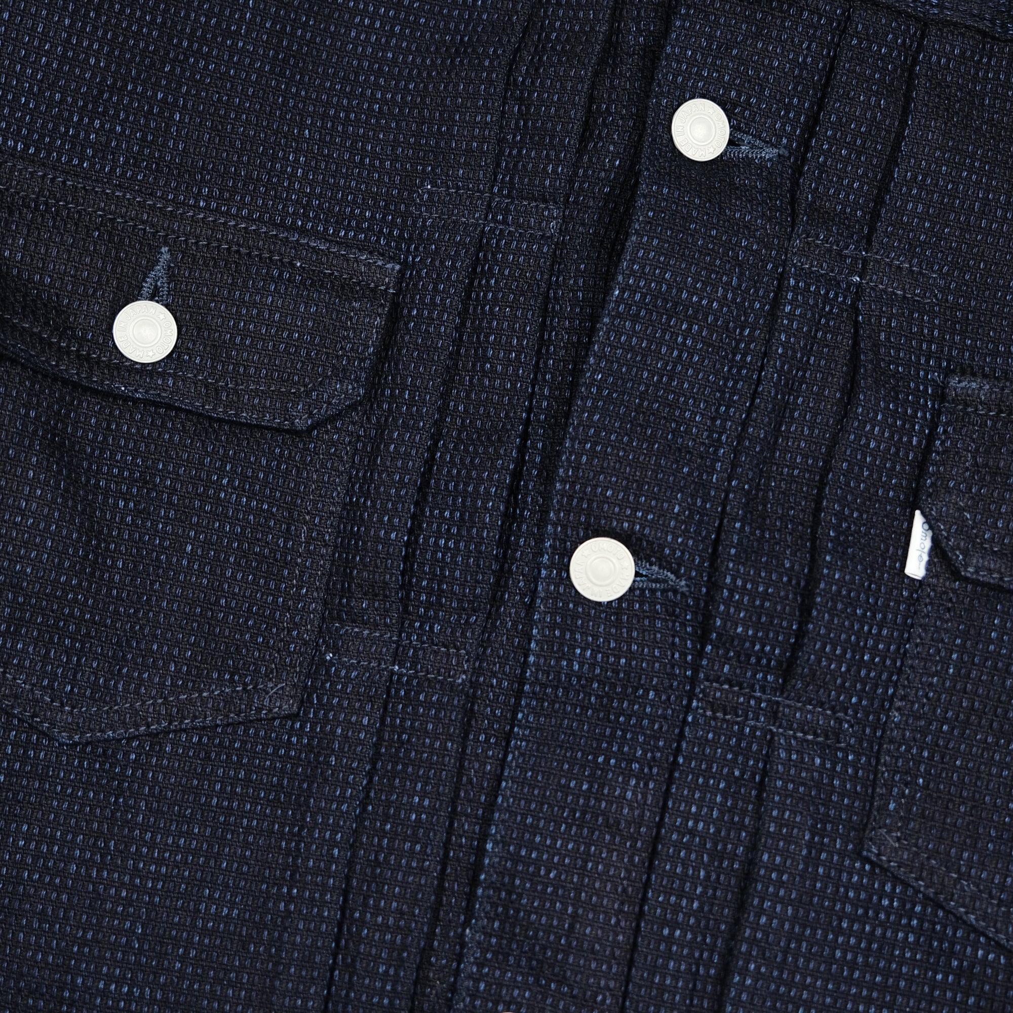 Omoto Denim 12oz. Indigo Cube Sashiko Type 2 Jacket