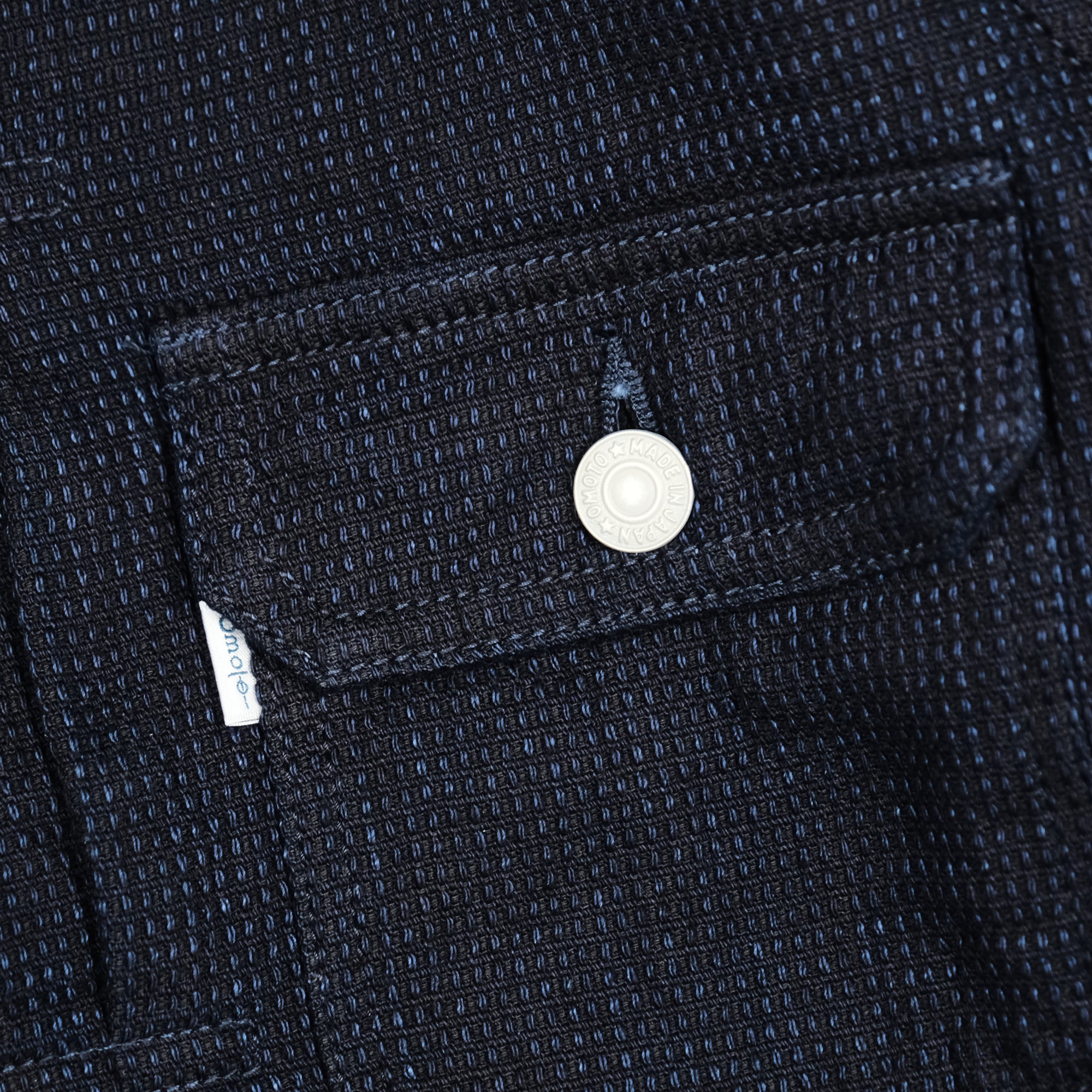 Omoto Denim 12oz. Indigo Cube Sashiko Type 2 Jacket