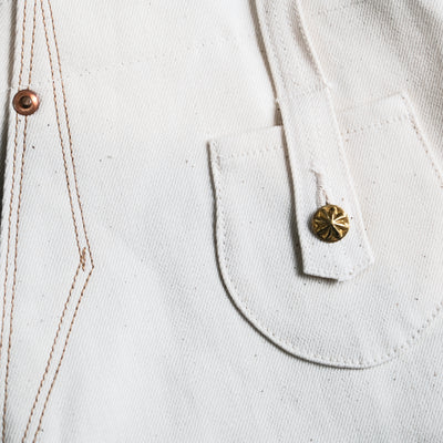 Plest "101" Ecru Selvedge Denim Jeans