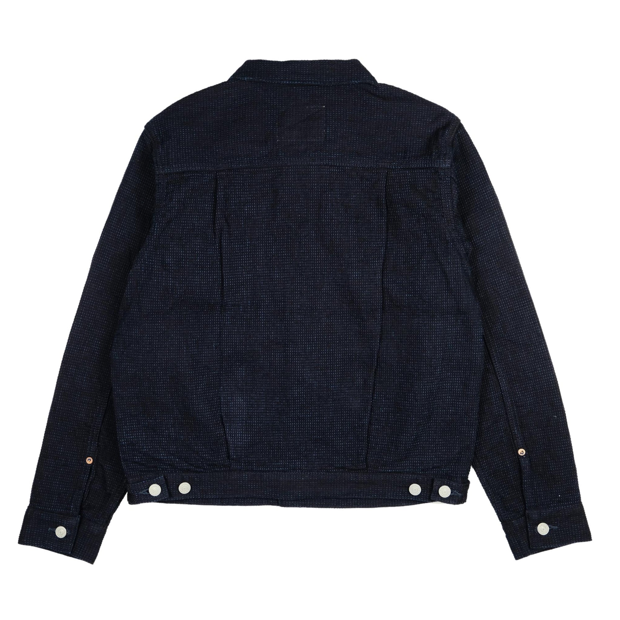 Omoto Denim 12oz. Indigo Cube Sashiko Type 2 Jacket