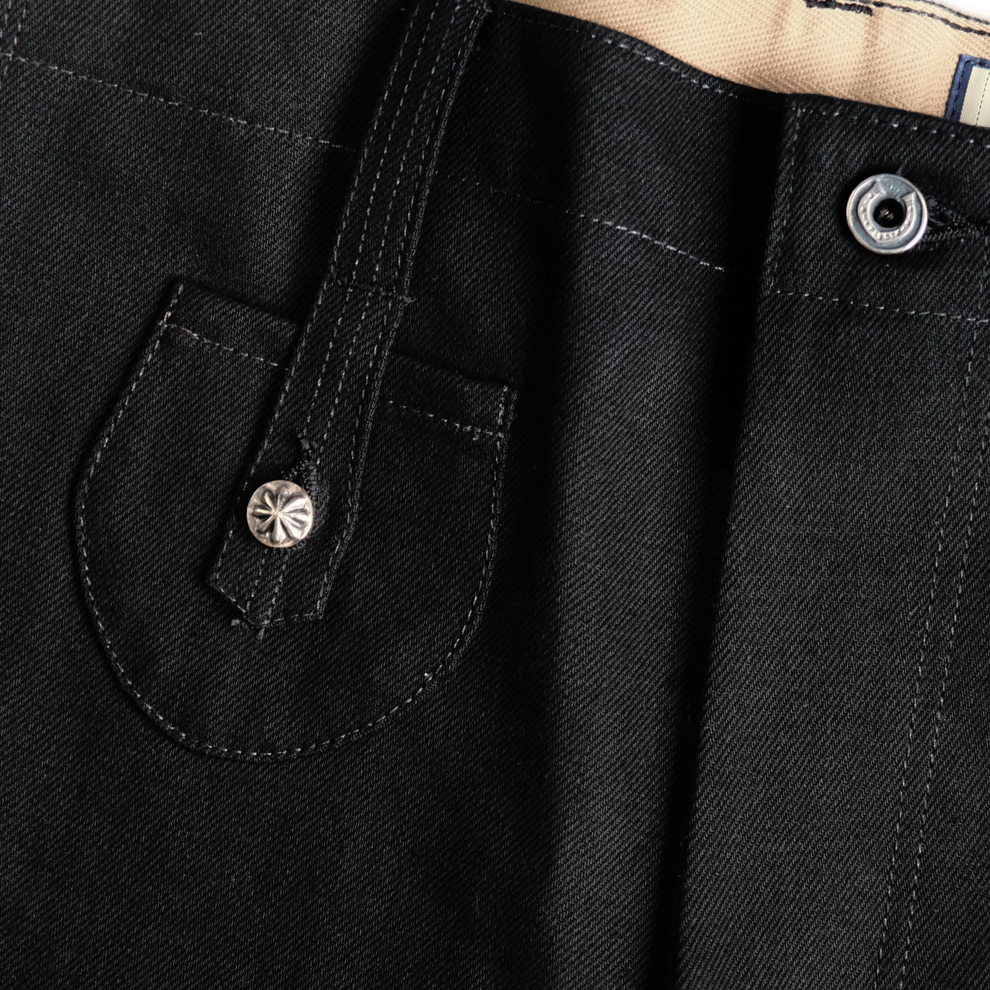 Plest "101" Black Selvedge Denim Jeans