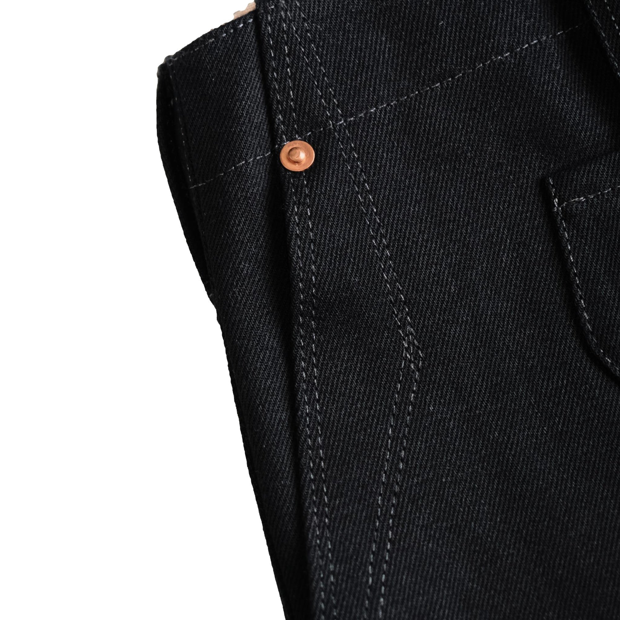 Plest "101" Black Selvedge Denim Jeans