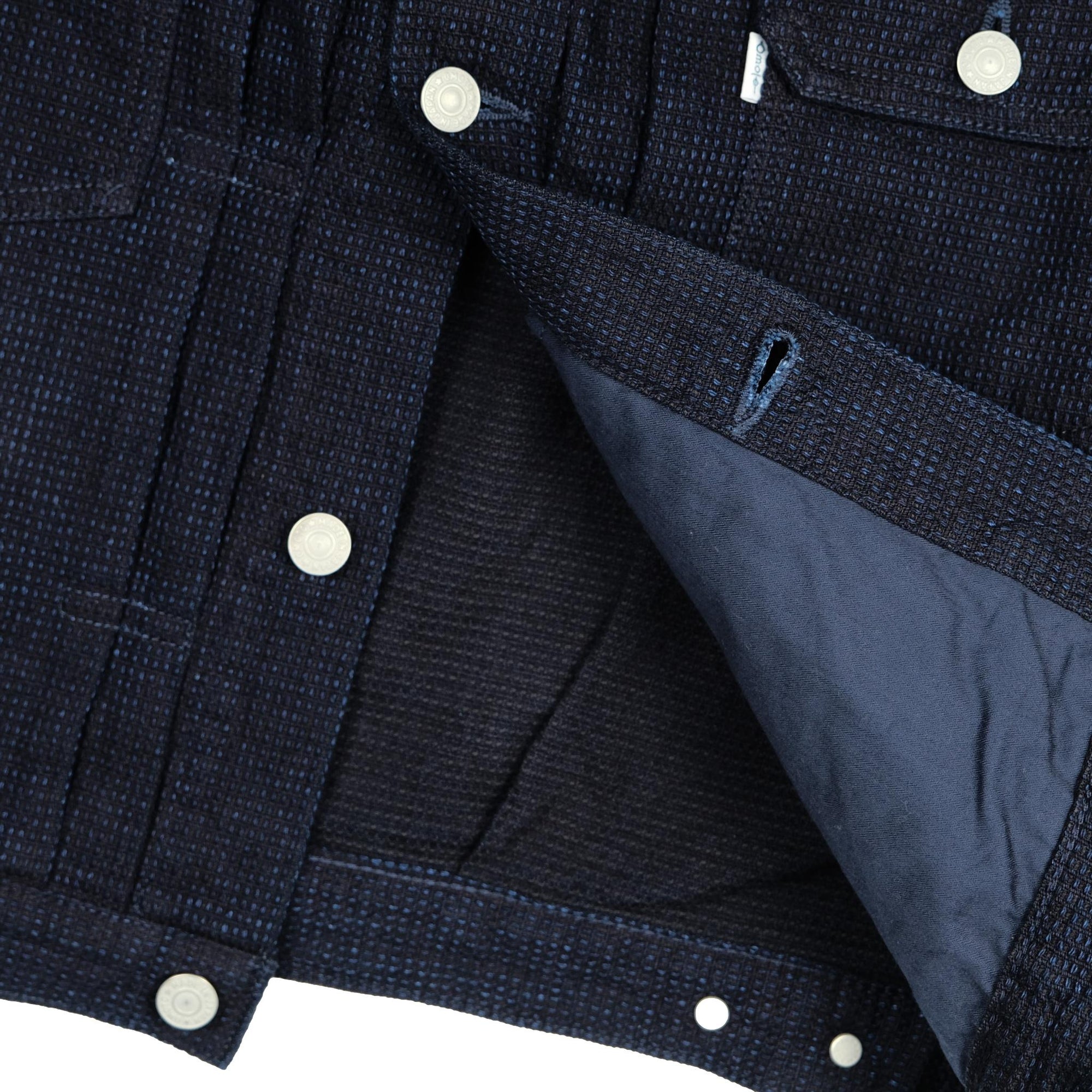 Omoto Denim 12oz. Indigo Cube Sashiko Type 2 Jacket
