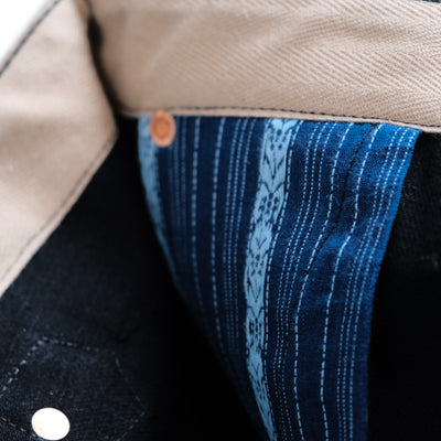 Plest "101" Black Selvedge Denim Jeans