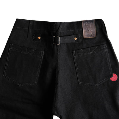 Plest "101" Black Selvedge Denim Jeans