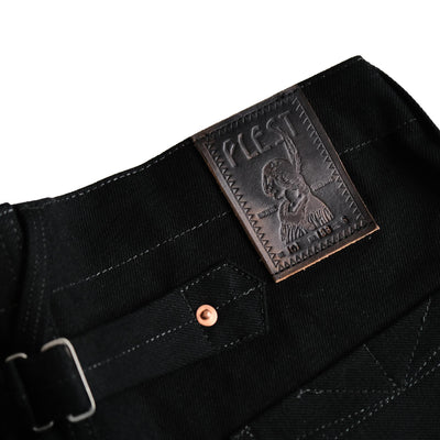 Plest "101" Black Selvedge Denim Jeans