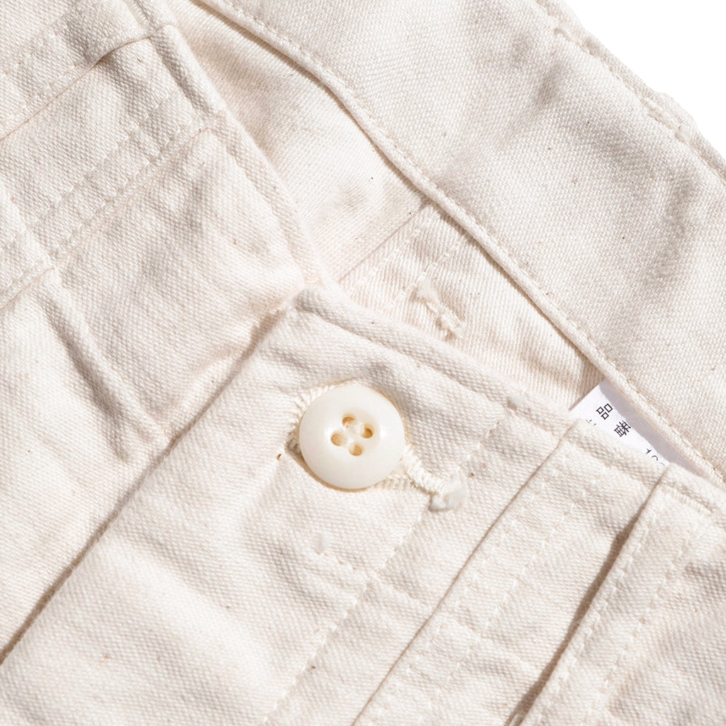 Fullcount Back Satin Utility Trousers (Ecru)