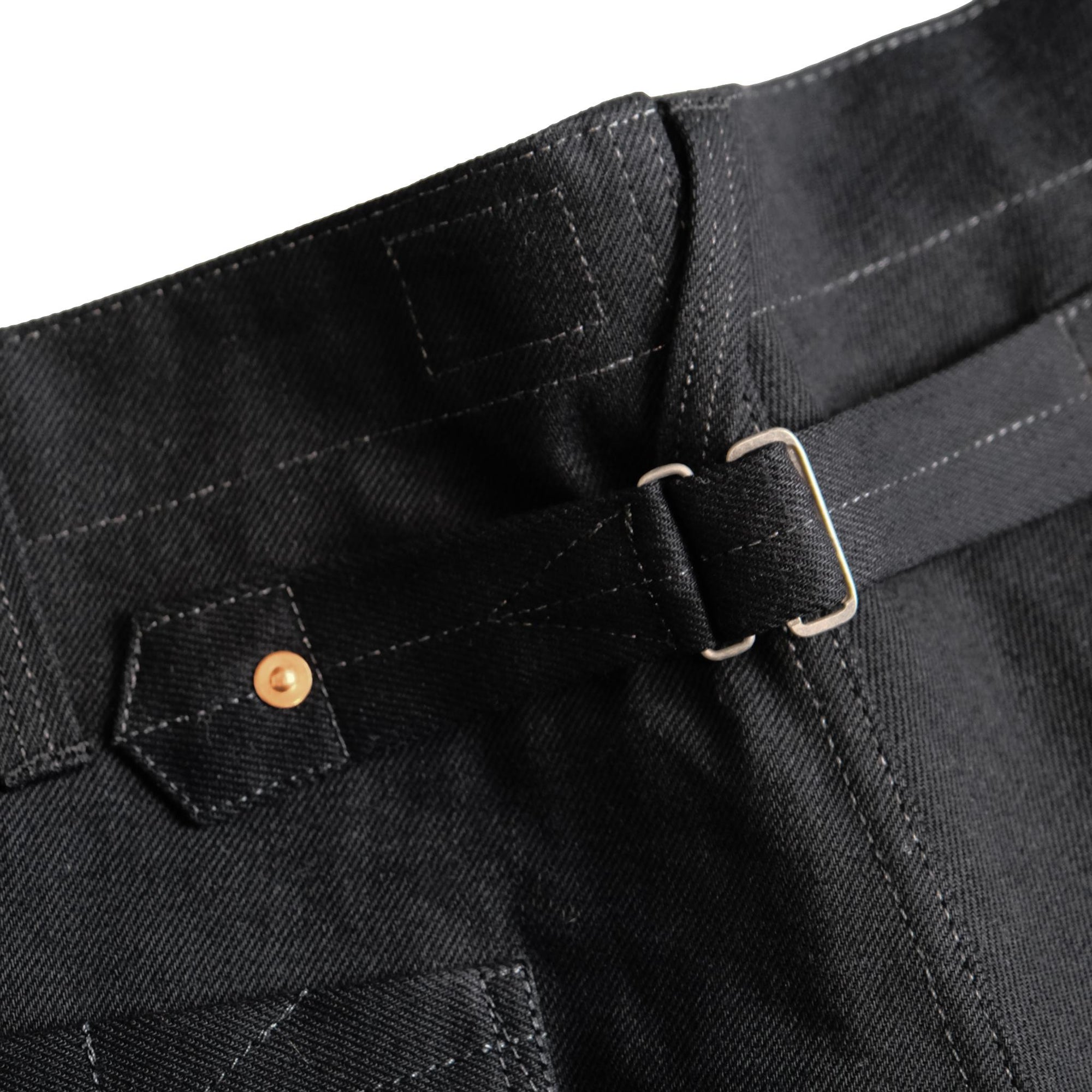 Plest "101" Black Selvedge Denim Jeans