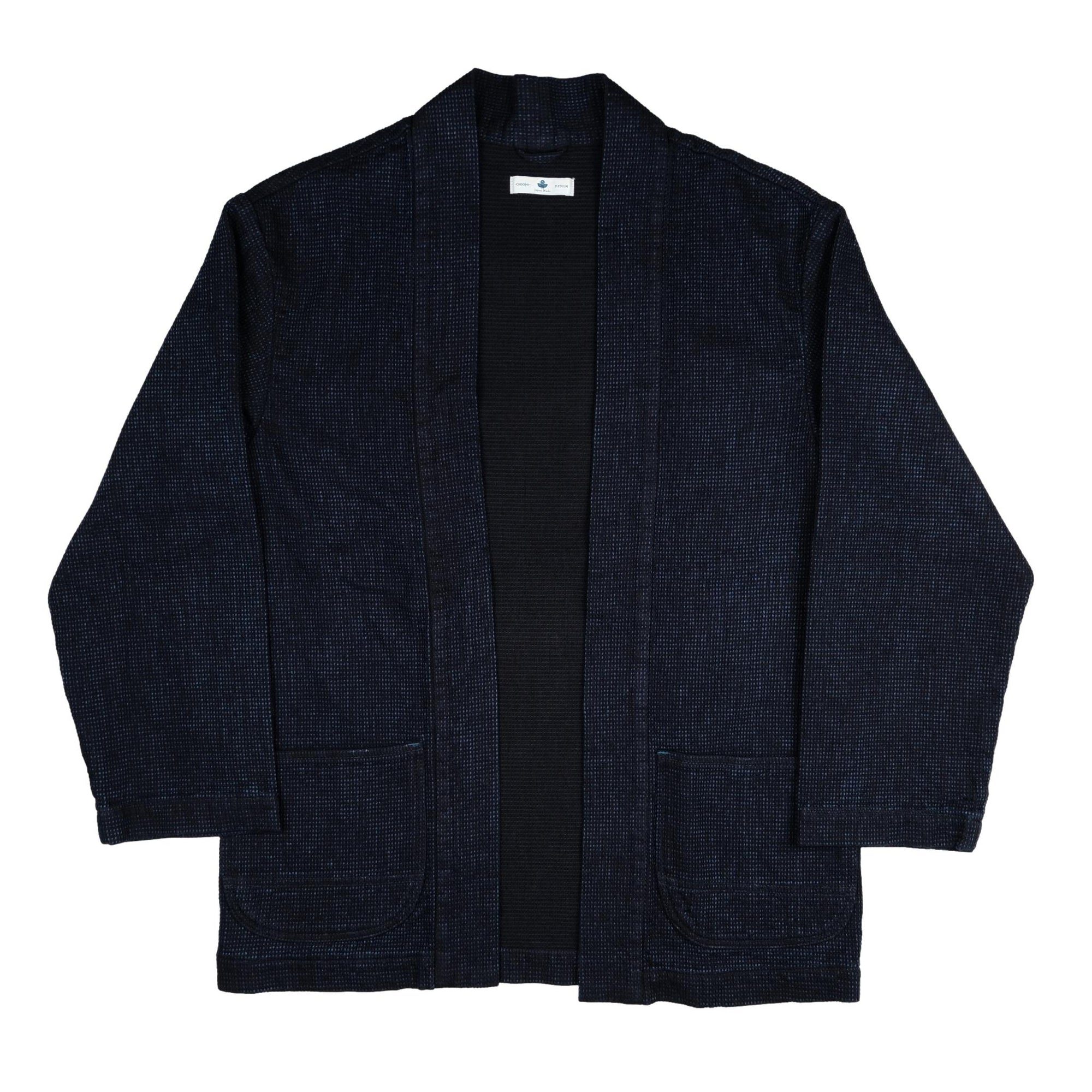 Omoto Denim 12oz. Indigo Cube Sashiko Happi