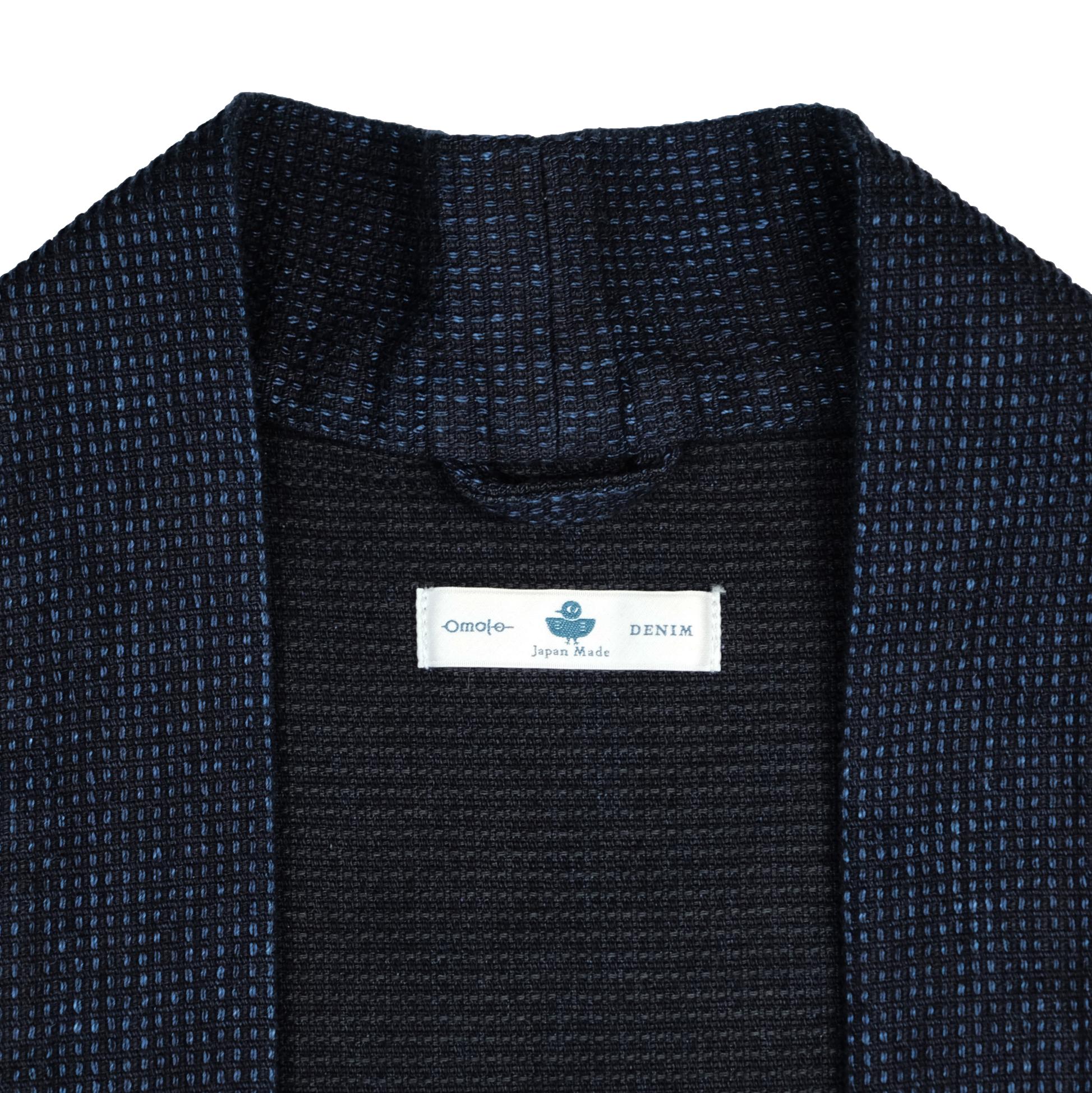 Omoto Denim 12oz. Indigo Cube Sashiko Happi