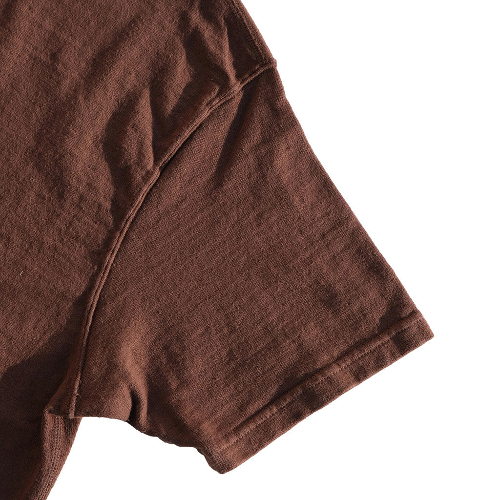 Samurai Jeans SJST-SC01 Organic Cotton Crewneck Tee (Chestnut) - Okayama Denim