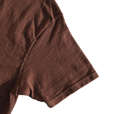 Samurai Jeans SJST-SC01 Organic Cotton Crewneck Tee (Chestnut) - Okayama Denim