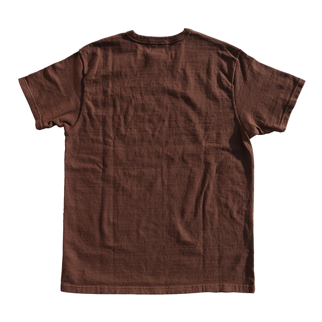 Samurai Jeans SJST-SC01 Organic Cotton Crewneck Tee (Chestnut) - Okayama Denim