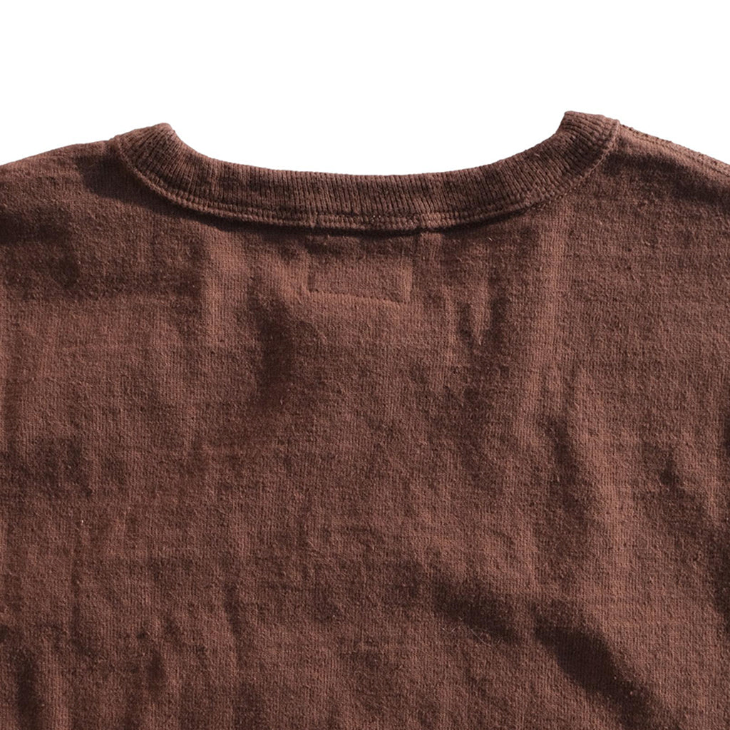 Samurai Jeans SJST-SC01 Organic Cotton Crewneck Tee (Chestnut) - Okayama Denim
