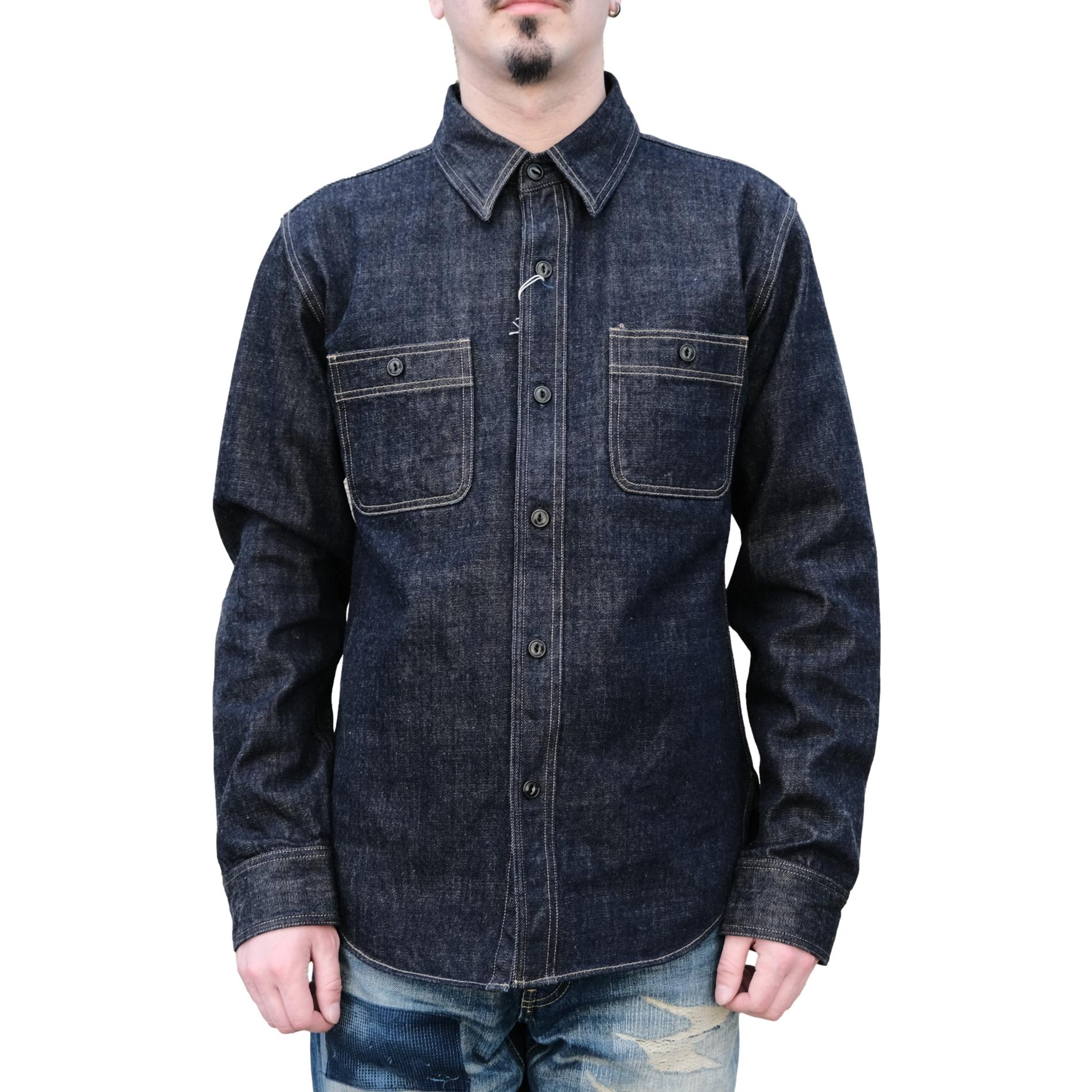 Studio D'Artisan "Fox Cotton" Denim Work Shirt