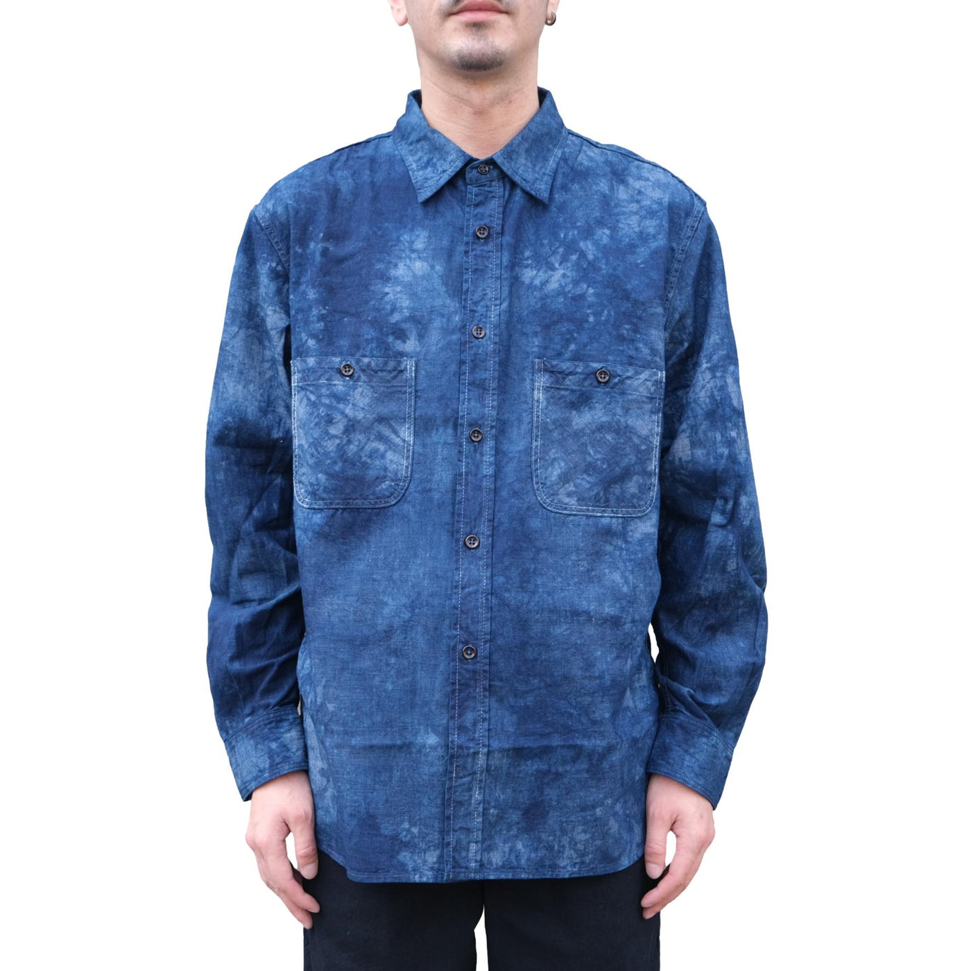 Omnigod Indigo "Murazome" Selvedge Chambray Work Shirt