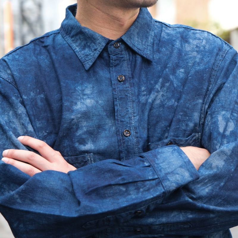 Omnigod Indigo "Murazome" Selvedge Chambray Work Shirt