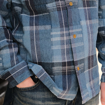 Studio D'Artisan "Noragi Patchwork" Work Shirt