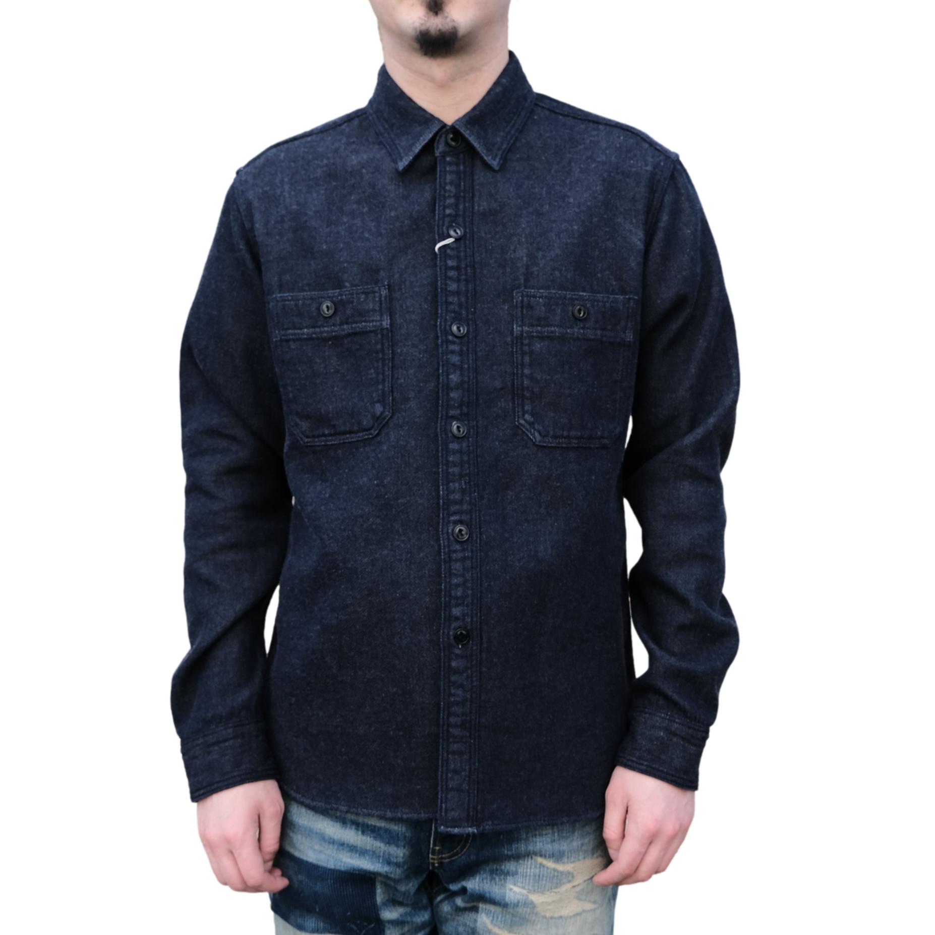 Studio D'Artisan Indigo Double Gauze Work Shirt