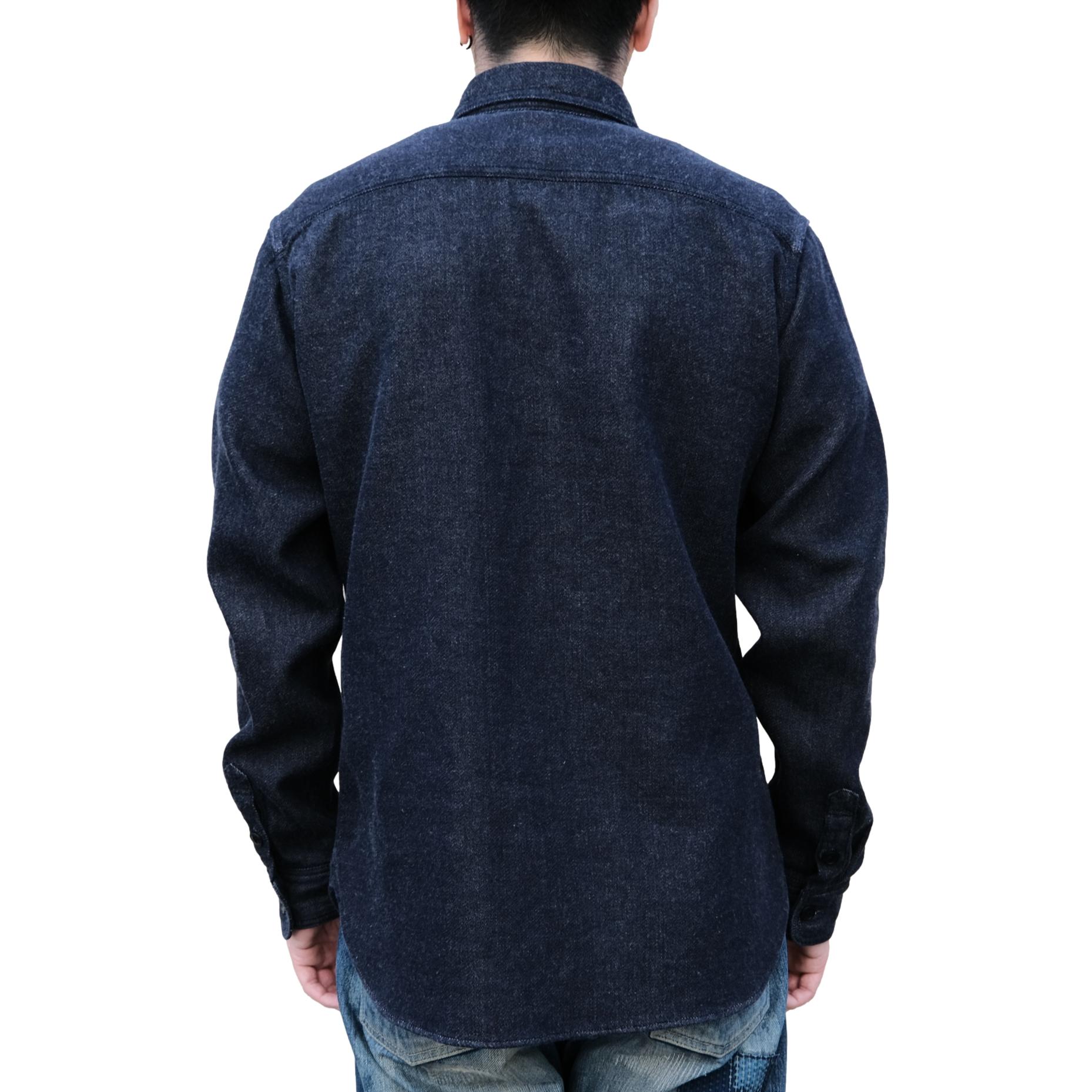 Studio D'Artisan Indigo Double Gauze Work Shirt