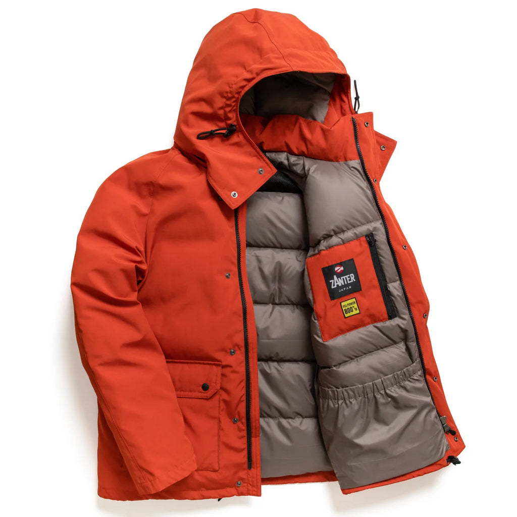 Zanter WP Down Parka Jacket (Orange) Okayama Denim