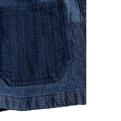 FDMTL Distressed Boro Patchwork Haori - Okayama Denim