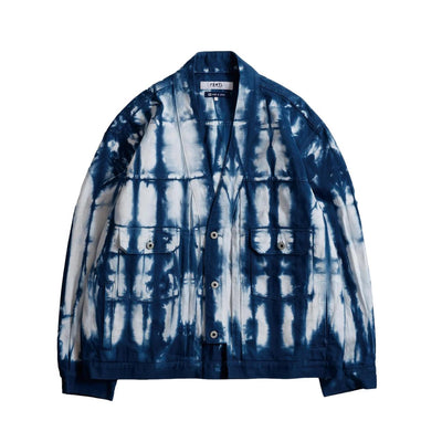 FDMTL "Arimatsu" Indigo Tie-Dye Haori Jacket