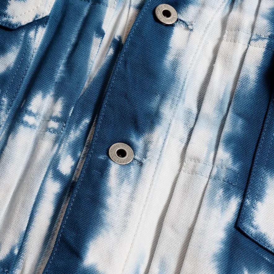 FDMTL "Arimatsu" Indigo Tie-Dye Haori Jacket