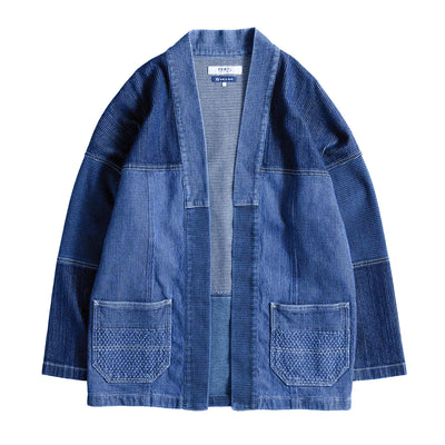 FDMTL Distressed Indigo Boro Patchwork Haori