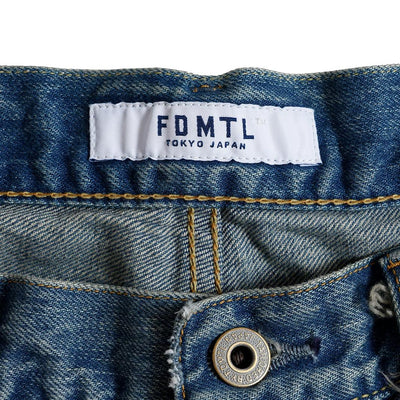 FDMTL Distressed Patchwork Selvedge Jeans (Regular Straight) - Okayama Denim