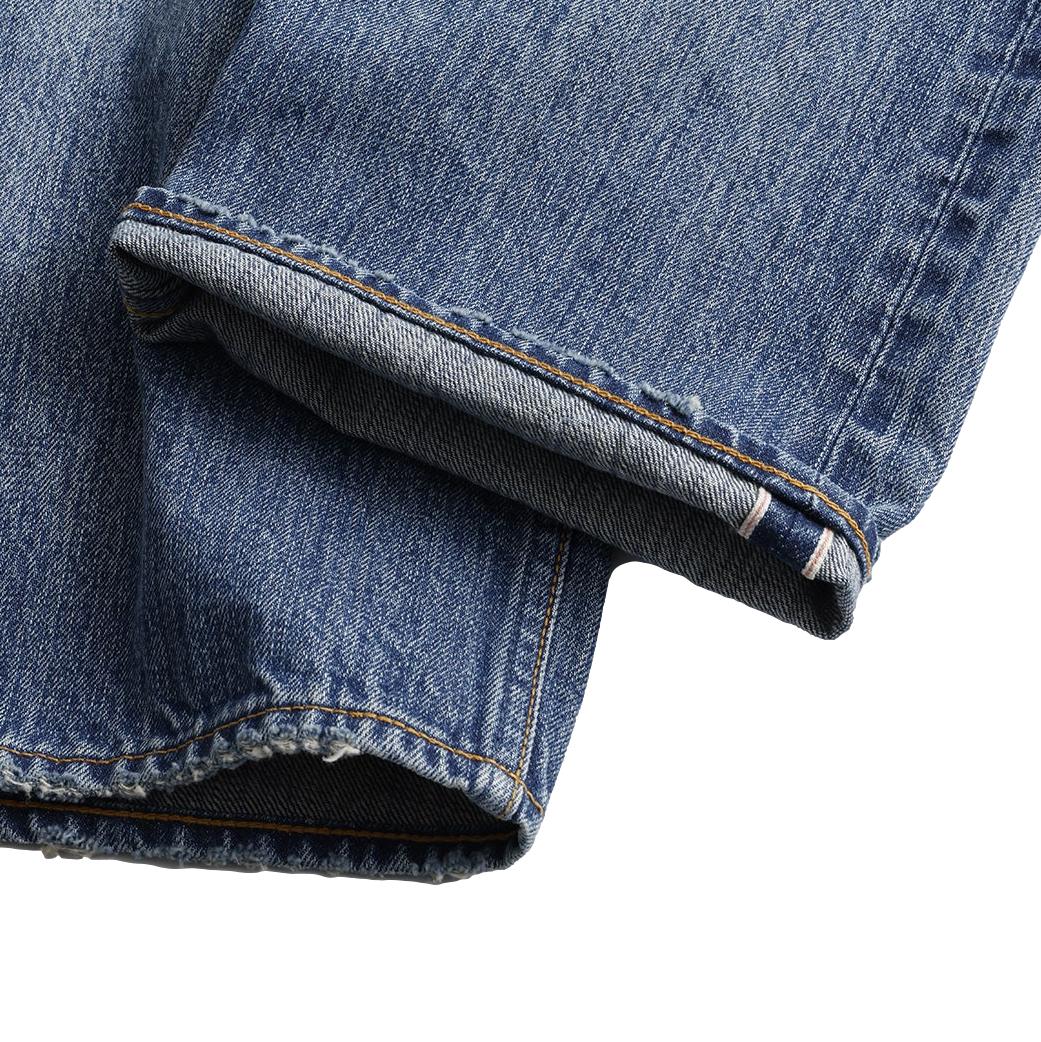 FDMTL Distressed Patchwork Selvedge Jeans (Regular Straight)