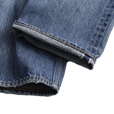 FDMTL Distressed Patchwork Selvedge Jeans (Regular Straight)
