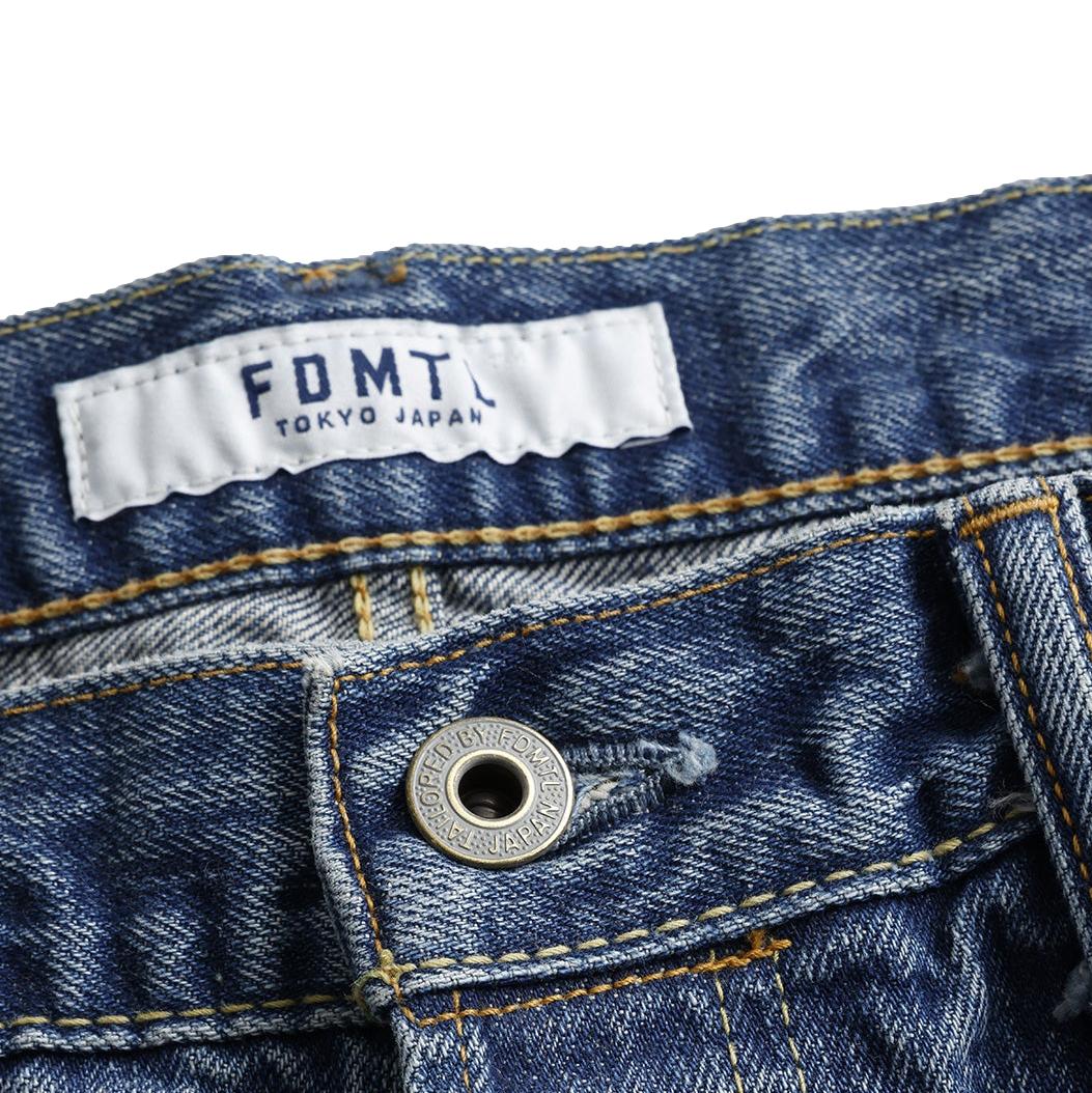 FDMTL Distressed Patchwork Selvedge Jeans (Regular Straight)