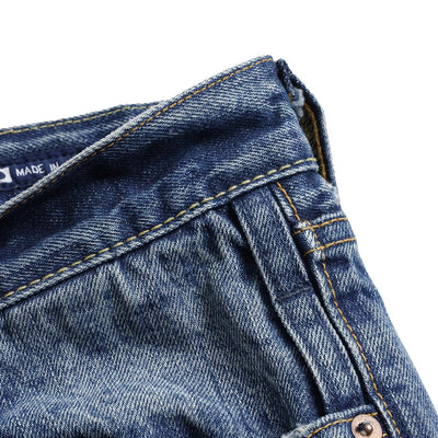 FDMTL Distressed Patchwork Selvedge Jeans (Regular Straight)