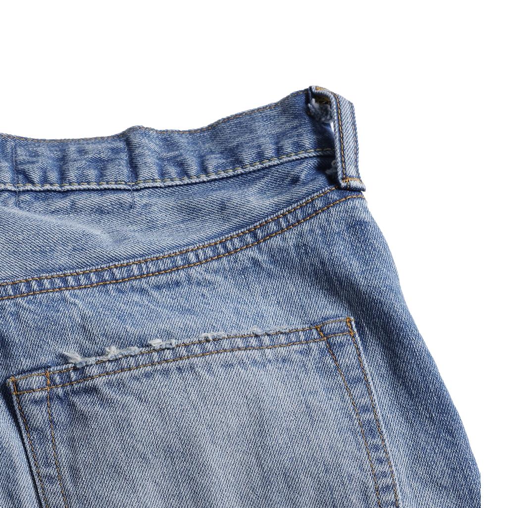 FDMTL Distressed Boro Selvedge Jeans (Regular Straight)