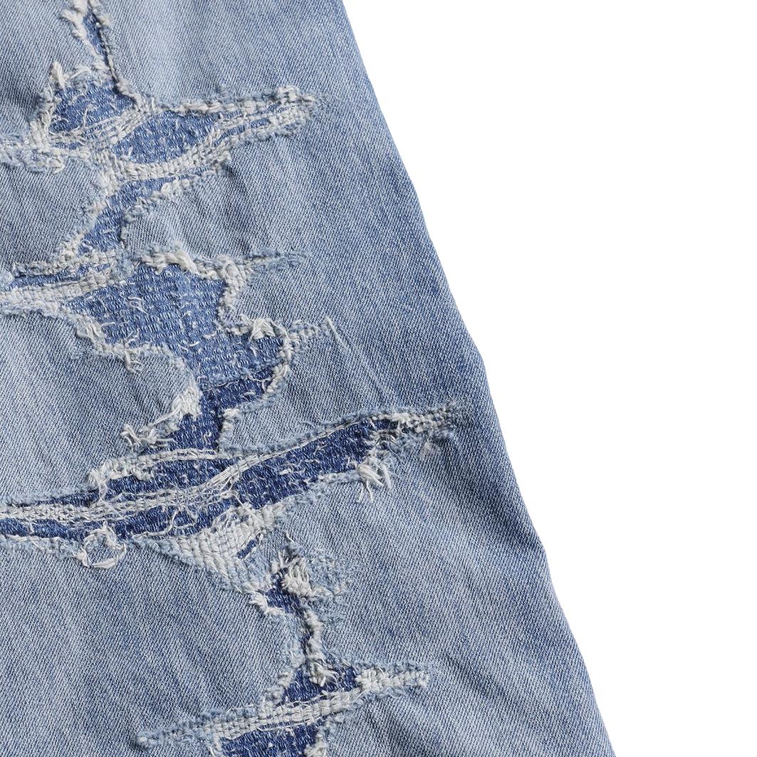 FDMTL Distressed Boro Selvedge Jeans (Regular Straight)