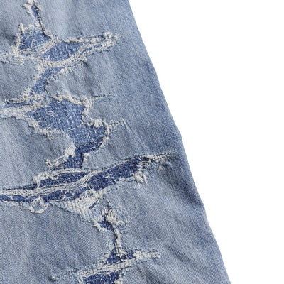 FDMTL Distressed Boro Selvedge Jeans (Regular Straight)