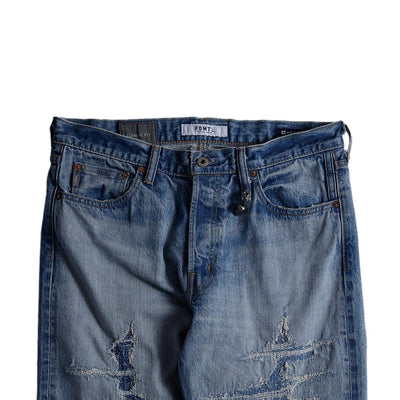 FDMTL Distressed Boro Selvedge Jeans (Regular Straight)