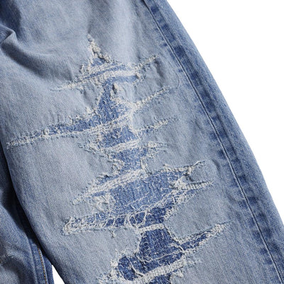 FDMTL Distressed Boro Selvedge Jeans (Regular Straight)