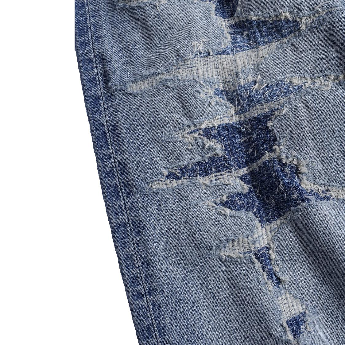 FDMTL Distressed Boro Selvedge Jeans (Regular Straight)