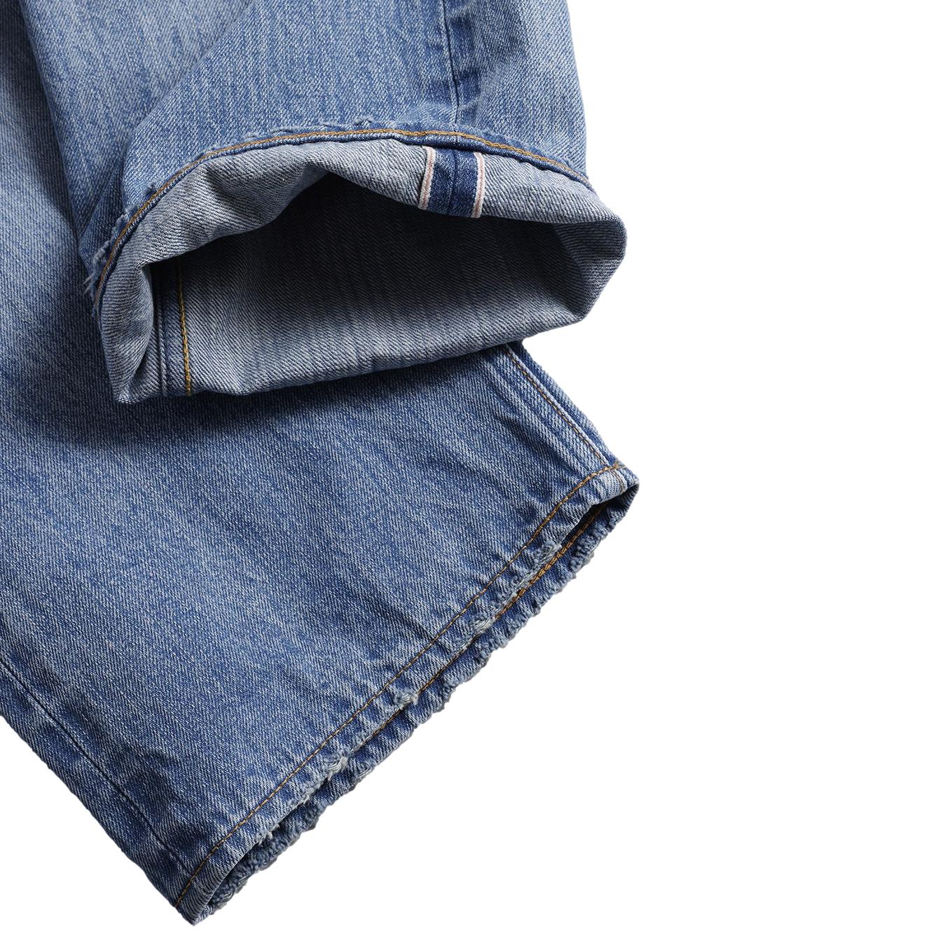 FDMTL Distressed Boro Selvedge Jeans (Regular Straight)