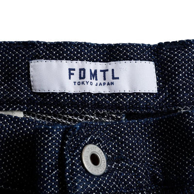 FDMTL Indigo Sashiko Patchwork Shorts - Okayama Denim