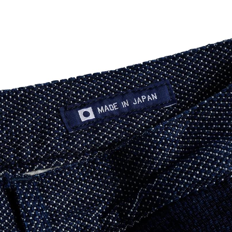 FDMTL Indigo Sashiko Patchwork Shorts - Okayama Denim