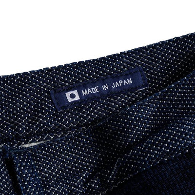 FDMTL Indigo Sashiko Patchwork Shorts - Okayama Denim