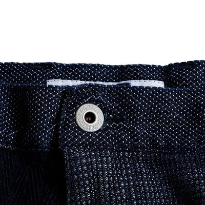 FDMTL Indigo Sashiko Patchwork Shorts - Okayama Denim