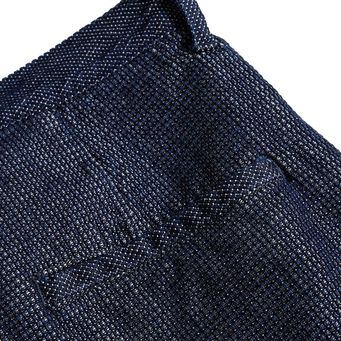 FDMTL Indigo Sashiko Patchwork Shorts - Okayama Denim