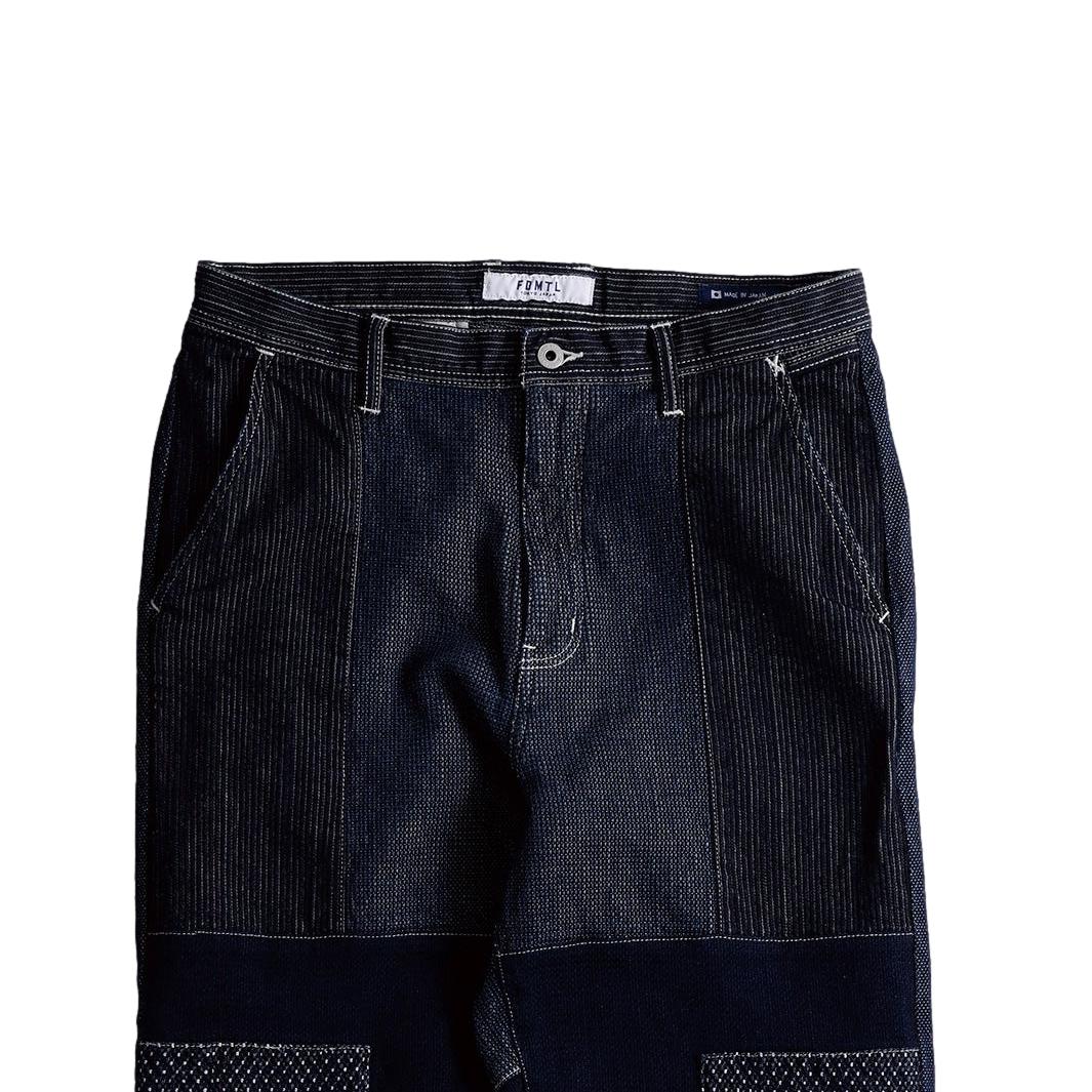 FDMTL Indigo Patchwork Pants (Regular Straight)