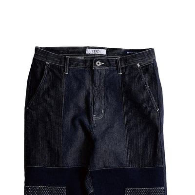 FDMTL Indigo Patchwork Pants (Regular Straight)